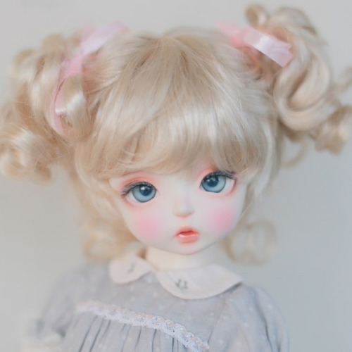 [8-9&quot;] Candy twintailsBlond/Cherryblossom Pink