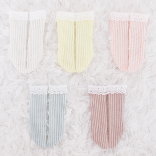 [All Size] Stripe Lace Stocking