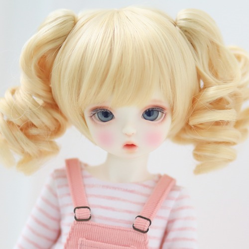 [8-9&quot;] Loli twintailsBlond/Salmon pink