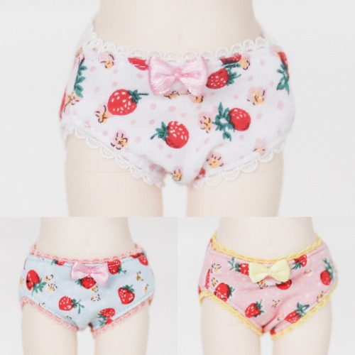 [Bebe] Strawberry PantiesWhtie / Pink / Mint