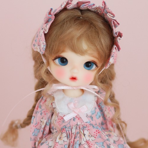 [5-6&quot;] Anna twintails (Mohair)Blond/Ash/Carrot/PinkBrown/Light pink/Ivory white