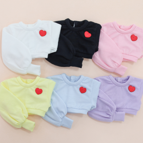[Mini] Balloon Crop T-shirtWhite/Black/Lemon X Pink/Lemon X SkybluePink/Lemon/Sky blue/Purple