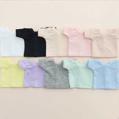 [Bebe] Basic Short sleeved T-shirtWhite/Black/Peach pink/Pink/Indie PinkLemon/Violet/Gray/Mint/Sky Blue