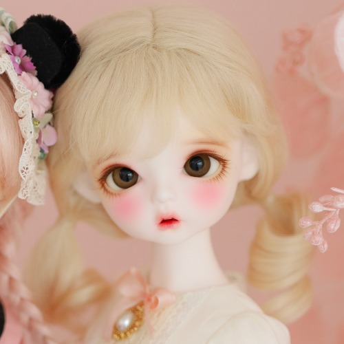 [7-8&quot;] Low loll twintails (Mohair)Blond / Ash / Brown / Pink