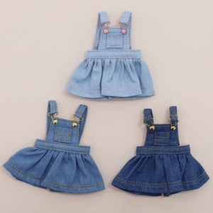 [Chibi/Pocket] Overall skirtIce blue/Blue/Dark blue