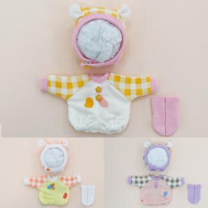[Chibi] Jellybean RompersWhite+Pink/Lemon+Orange/Pink+Violet